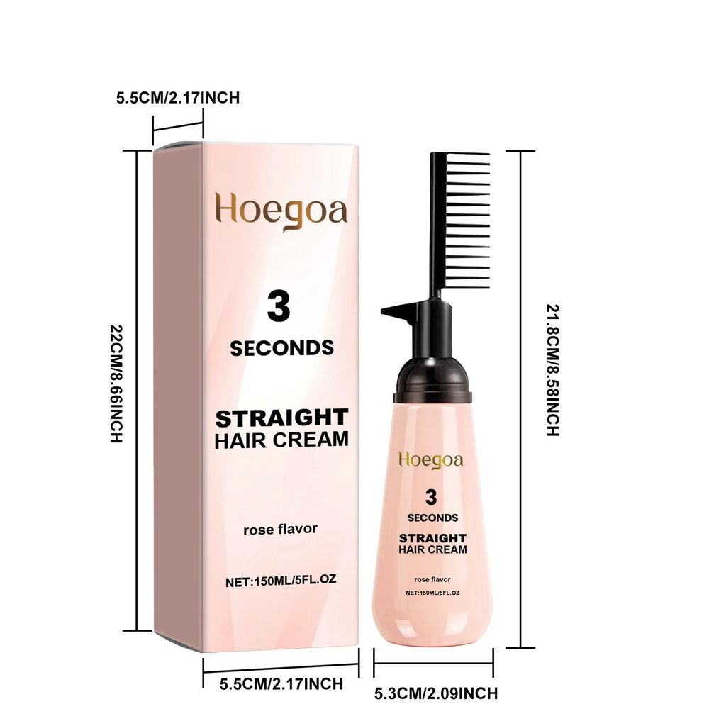 Hair Straightening Cream Professional Dry Damage Frizz Treatment Soft Smoothing Curly Hair Protein Correction Restore Hair Shiny