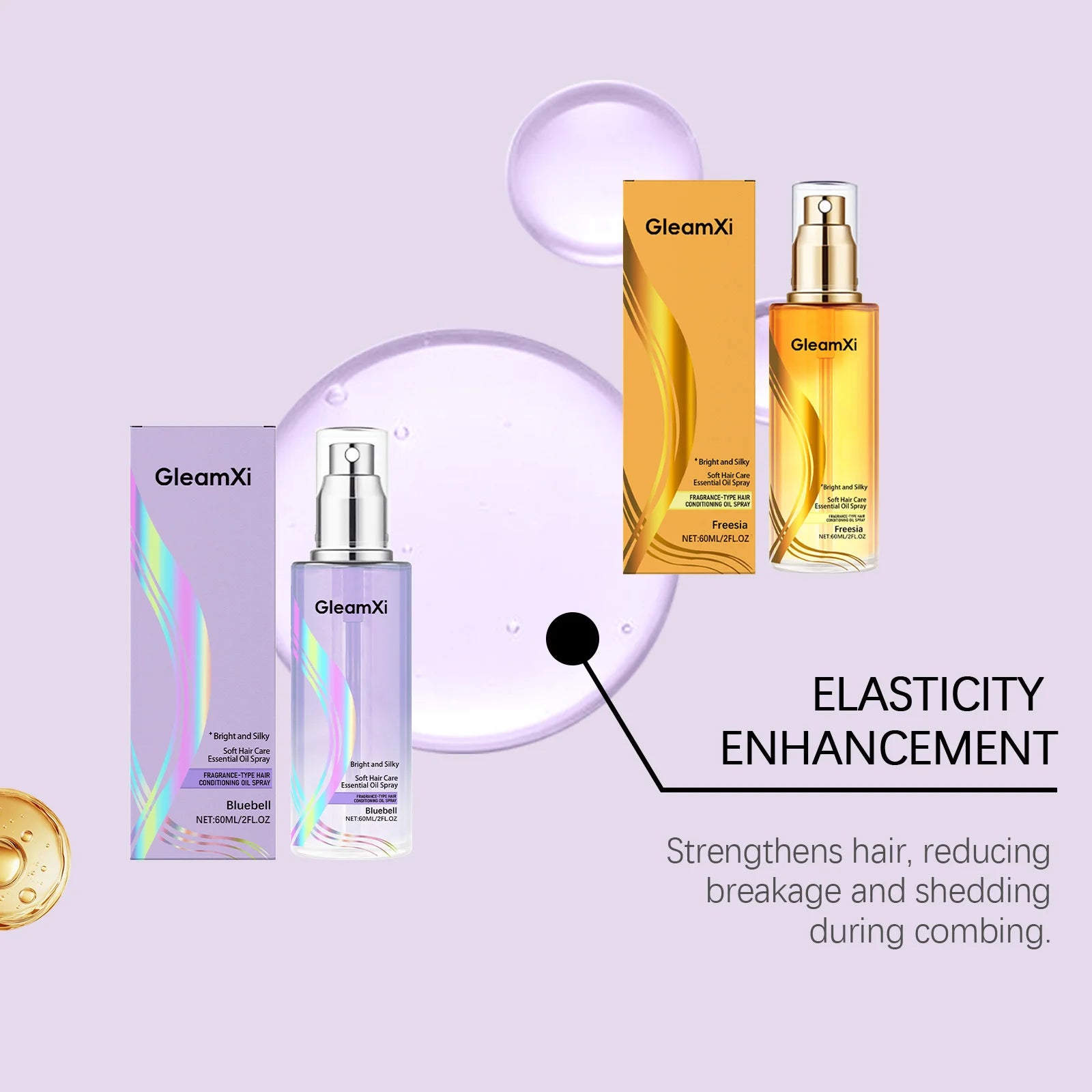 Hair Care Oil Spray Anti Loss Promote Growth Repairing Thickening Moisturizing Smoothing Improving Scalp Health for Damaged Hair