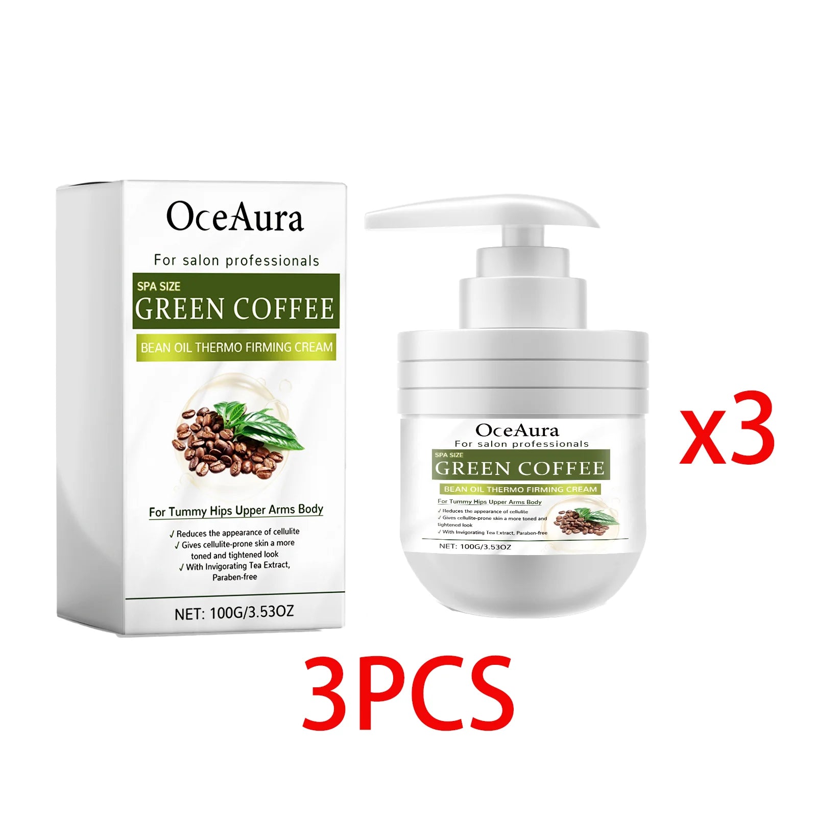 Green Coffee Body Cream Daily Moisturizing Repair Damaged Skin Firming Lasting Fragrance Non-Greasy Natural Body Lotion Skincare