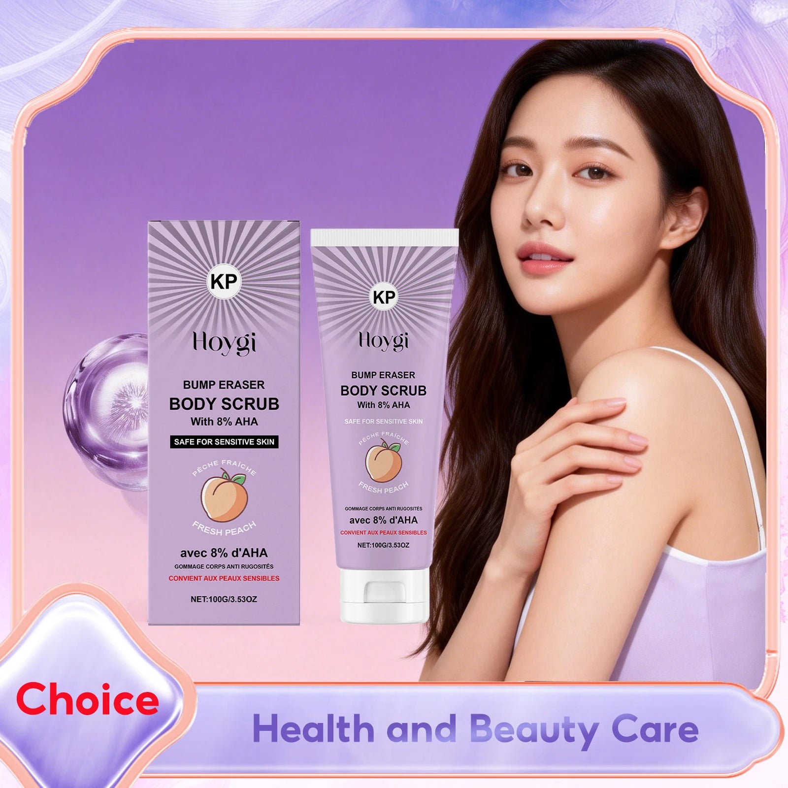 Peach Flavored Body Scrub Deep Cleaning Moisturizing Restore Smooth Delicate Skin Soothing Nourishing Luster Skins Care Products