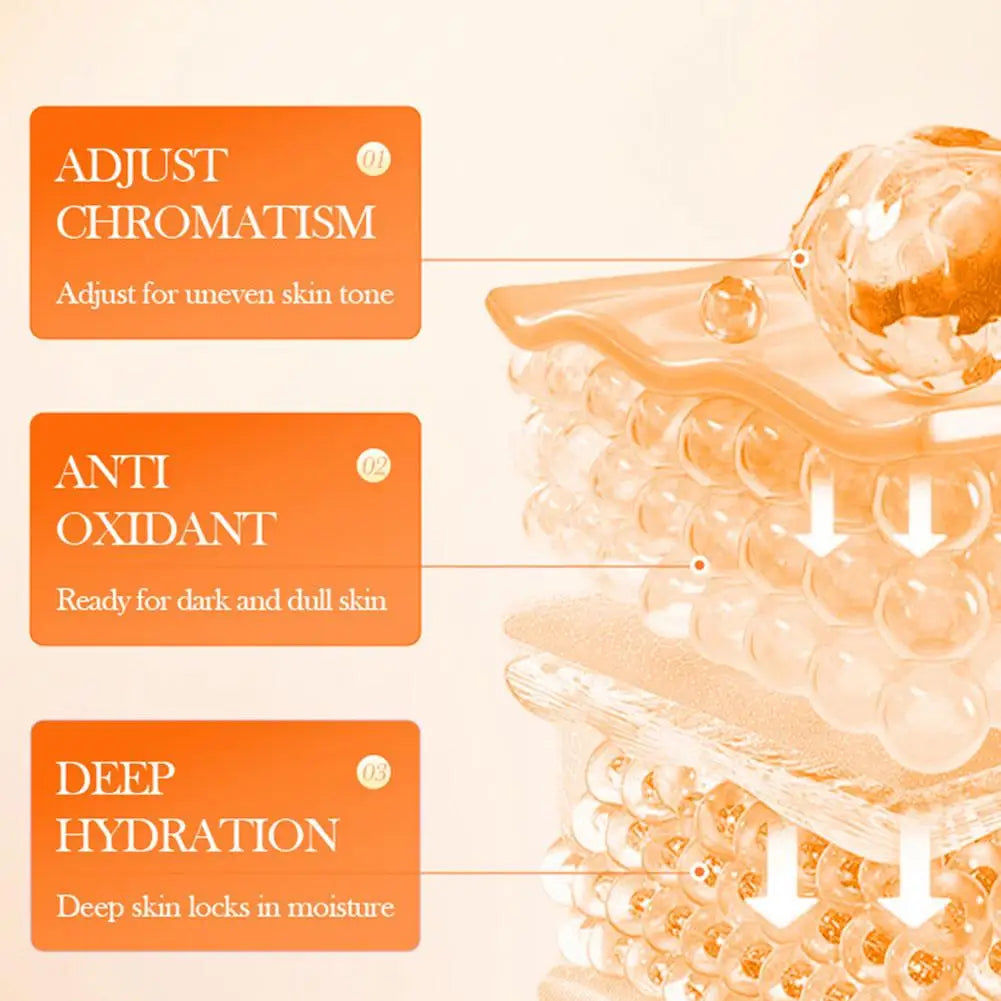 Vitamin C Firming&lifting Skincare Set Moisturizing Brightening Essence Revitalizing Skin Repair Serum Cream Korean Skincare