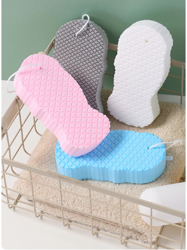 3D Sponge Exfoliating Bath Scrubbing Sponges Fish Scale Bath Scrubbing Tool Adults sponja exfoliante para quitar piel muerta