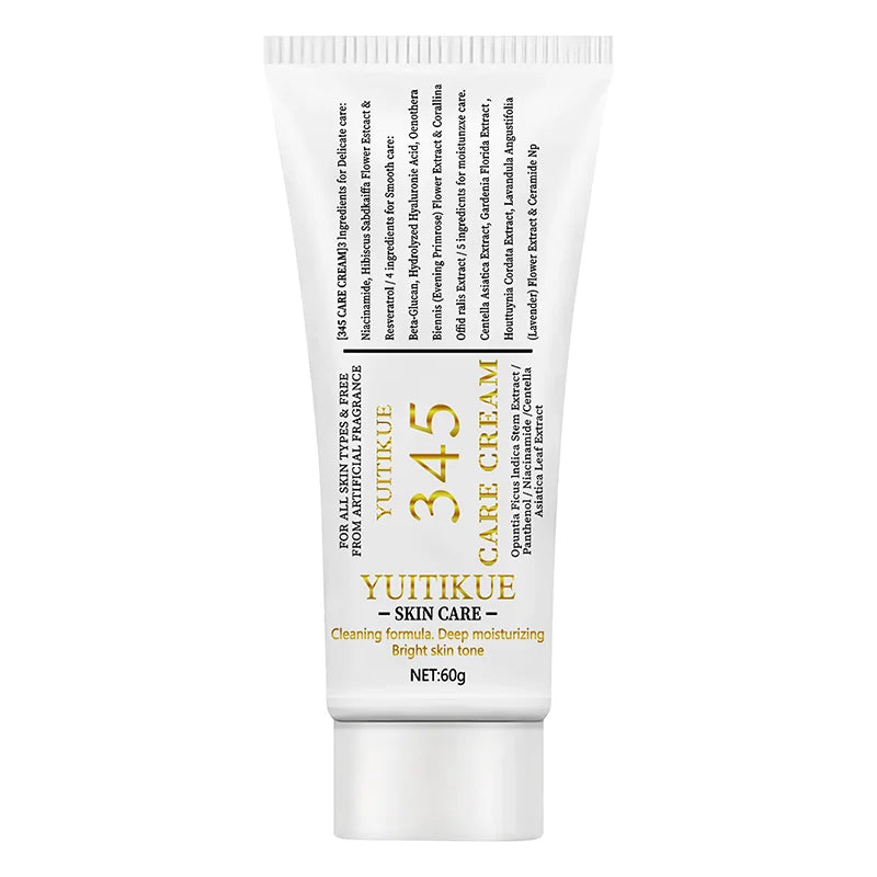 345 Care Cream 60g - Deeply Moisturizes, Tightens & Smoothes Skin, Light Non-Greasy, for All Skin Types, Fragrance-Free