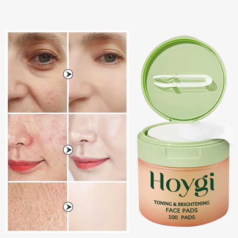 Korean Skin Care Cleansing Cotton Pads Centella Asiatica Niacinamide Peptide Daily Deep Hydrating Moisturizing Toner Cotton Pads