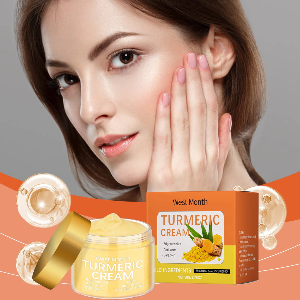 Turmeric Moisturizing Cream Brightens Skin Color Hydrating Nourishing and Moisturizing Skin Daily Gentle Care
