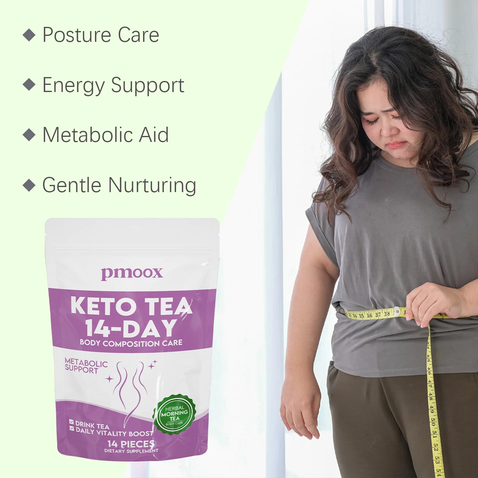 Body Care Tea - Gentle Care to Help Tone and Firm the Body Enhance Body Contours Daily Long-Lasting Care Tea for the Lazy