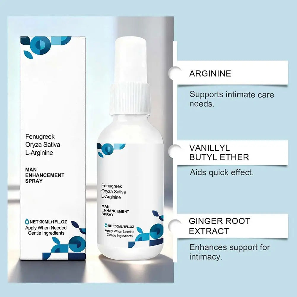 1/2/3/5pcs Men's Body Care Spray: Gentle Ingredients Nourish & Protect Skin, Delivers Daily Vitality for Comfortable Skin 30ml