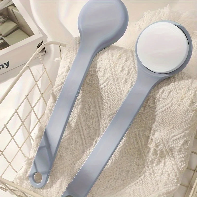 Ergonomic Long-Handled Body Lotion Applicator - Back Brush with Sponge Pad, Ideal for Post-Bath Body Application, Skin Care Tool