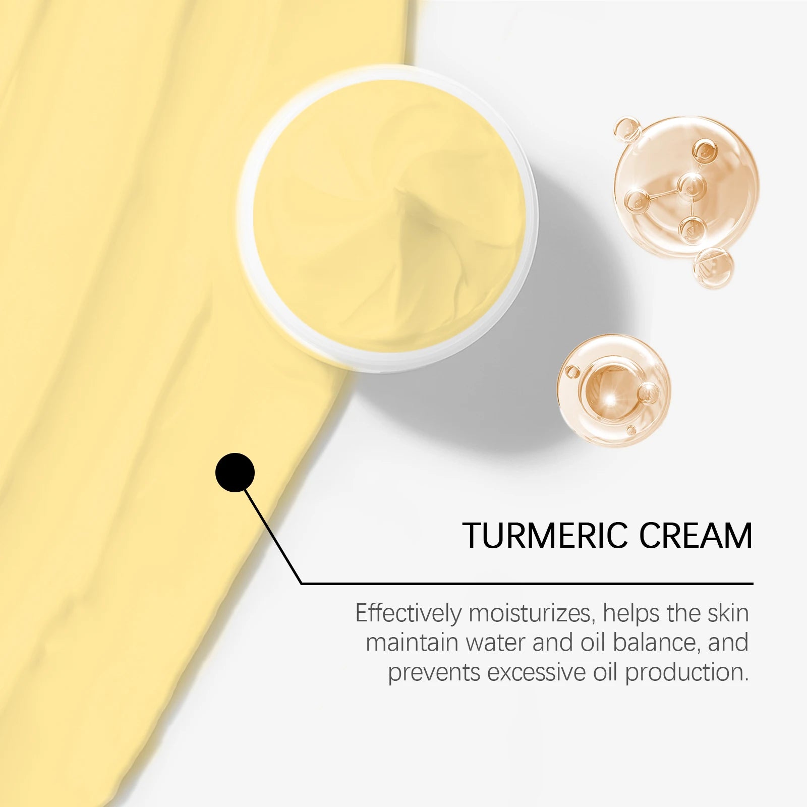 Turmeric Moisturizing Cream Brightens Skin Color Hydrating Nourishing and Moisturizing Skin Daily Gentle Care
