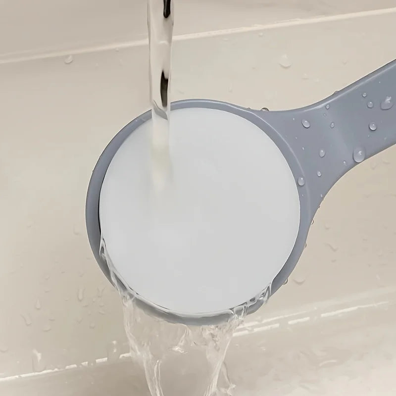 Ergonomic Long-Handled Body Lotion Applicator - Back Brush with Sponge Pad, Ideal for Post-Bath Body Application, Skin Care Tool