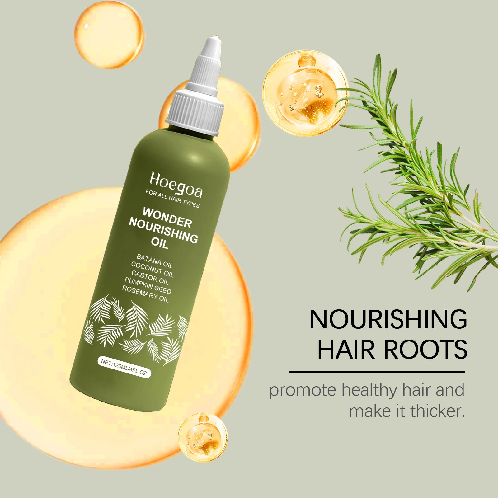 Hair Care Essential Serum Oil – Hydrates, Smoothes Frizz, Nourishes Scalp & Soothes Irritation, Suitable for All Hair Types