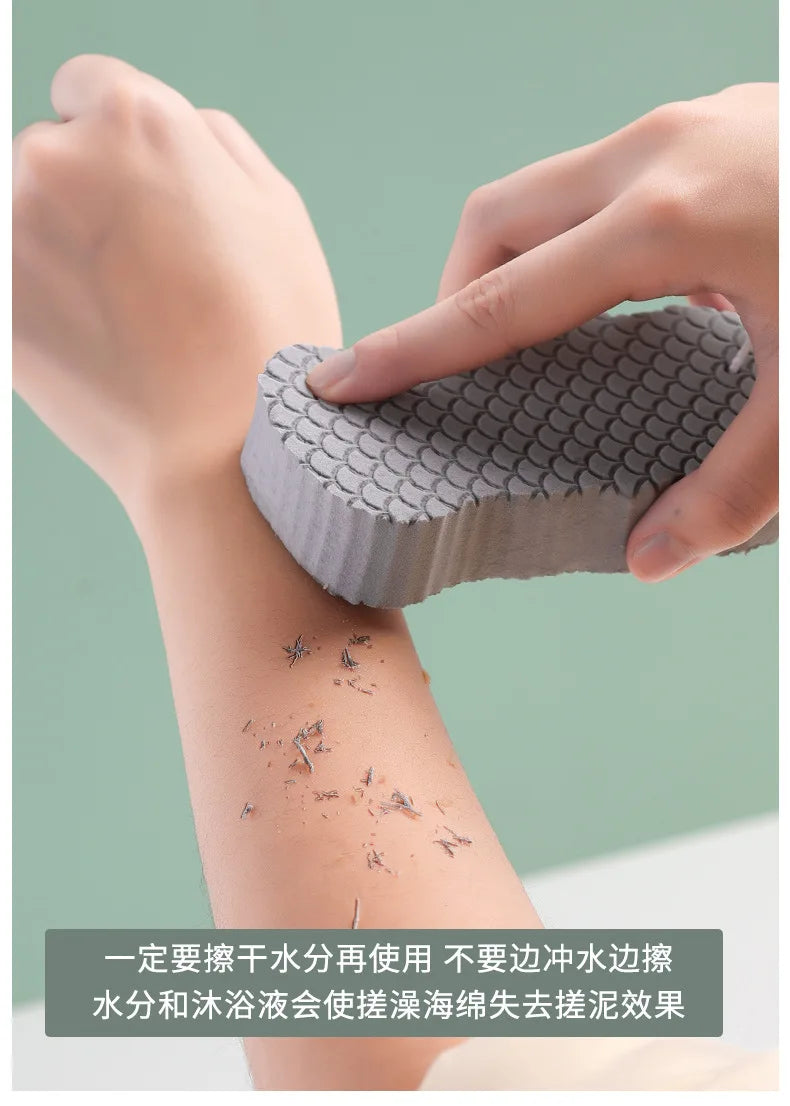 3D Sponge Exfoliating Bath Scrubbing Sponges Fish Scale Bath Scrubbing Tool Adults sponja exfoliante para quitar piel muerta