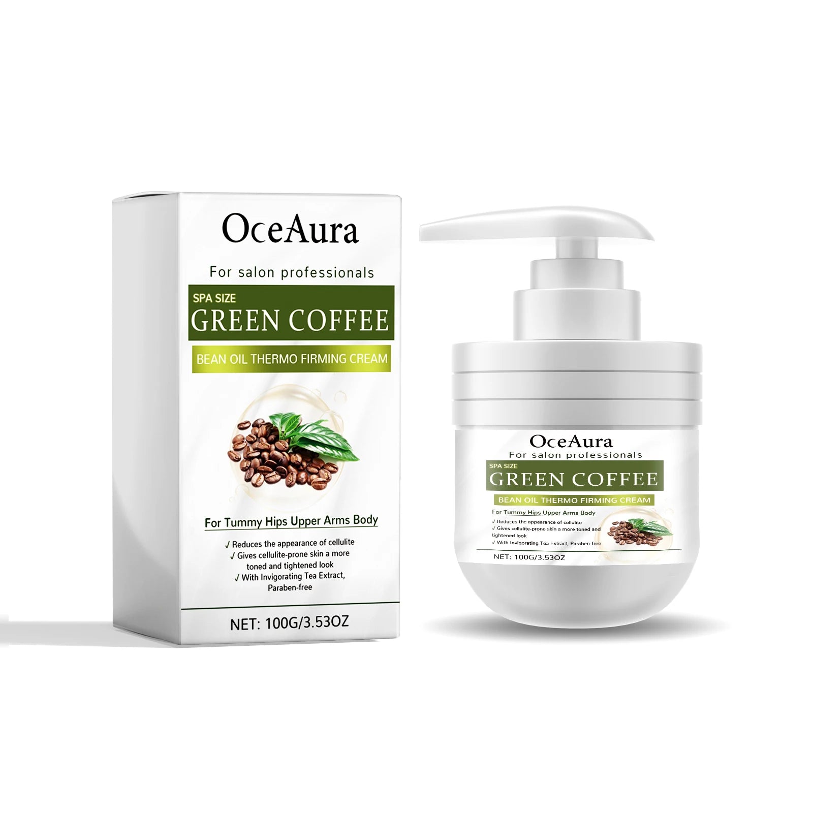 Green Coffee Body Cream Daily Moisturizing Repair Damaged Skin Firming Lasting Fragrance Non-Greasy Natural Body Lotion Skincare