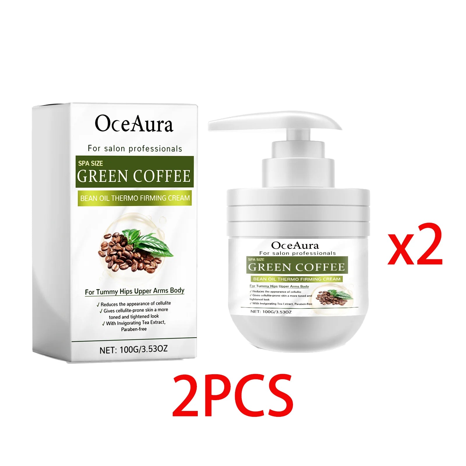 Green Coffee Body Cream Daily Moisturizing Repair Damaged Skin Firming Lasting Fragrance Non-Greasy Natural Body Lotion Skincare