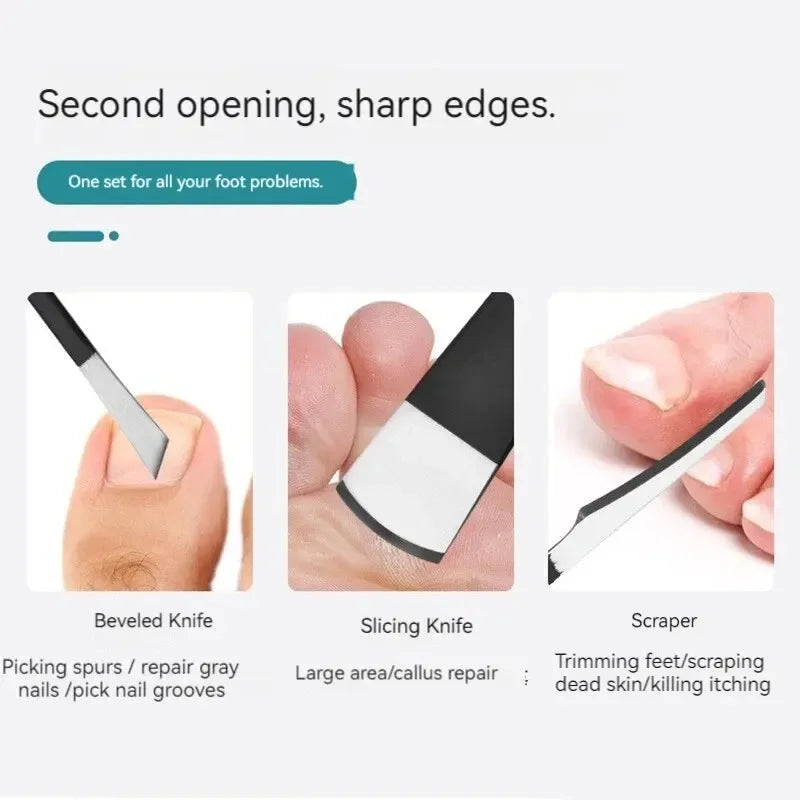 Skin Scraper Home Pedicure Knife Set Of Callus Nail Trimming Tools To Remove Dead  Repair Foot Nail Groove Artifacts
