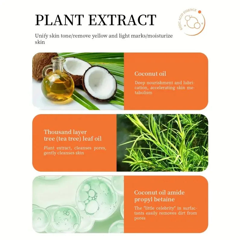 100g Kojic Acid Soap with Vitamin C,Turmeric, Retinol, Shea Butter, Vitamin E, Kojic Acid for Clean and Nourish The Skins