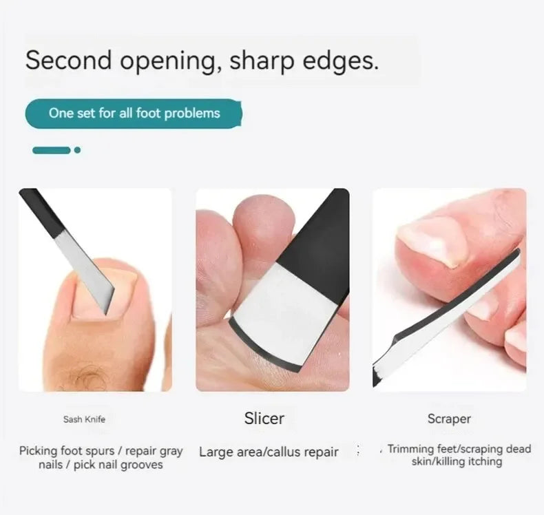 Skin Scraper Home Pedicure Knife Set Of Callus Nail Trimming Tools To Remove Dead  Repair Foot Nail Groove Artifacts