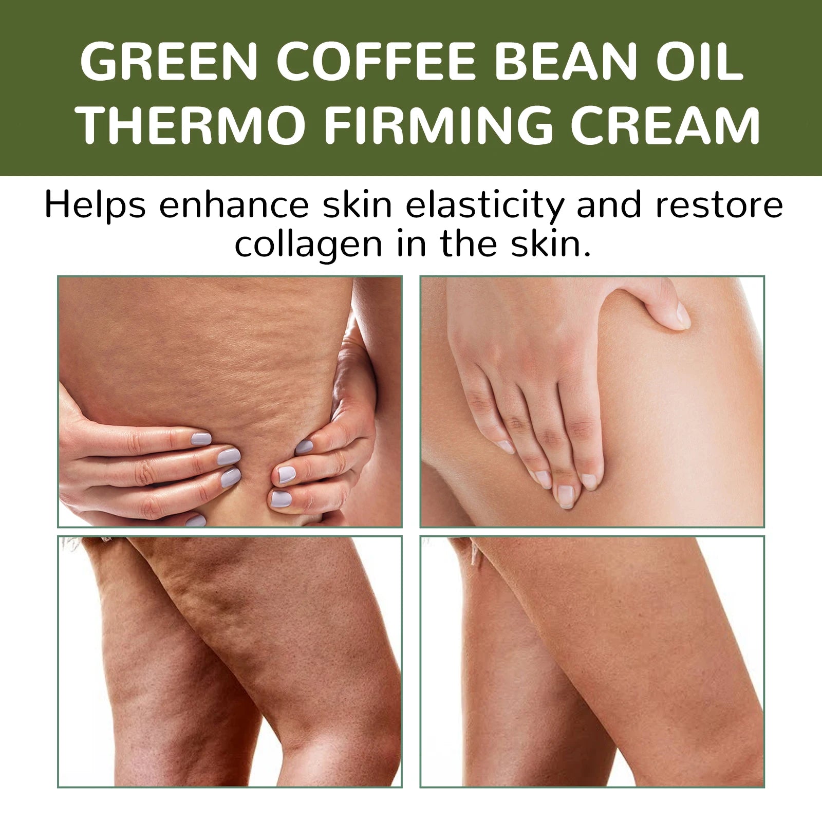 Green Coffee Body Cream Daily Moisturizing Repair Damaged Skin Firming Lasting Fragrance Non-Greasy Natural Body Lotion Skincare